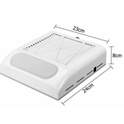 ASPIRATORE POLVERI UNGHIE DA TAVOLO 80W 2