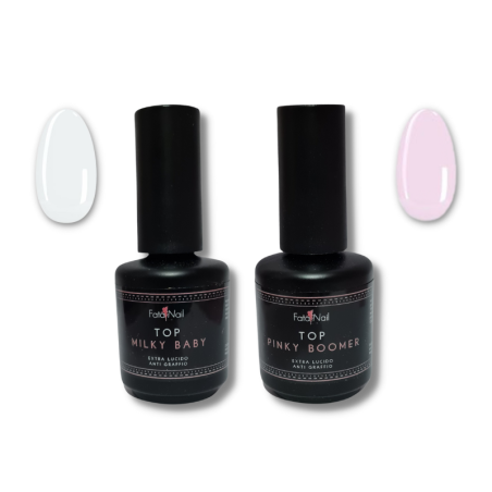 Kit lucidi "Baby Boomer Nail Glam" 2 top extra lucidi