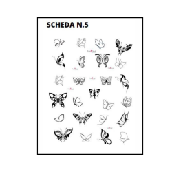 Scheda disegni nail art n.5