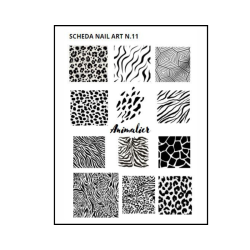 Scheda disegni nail art n.11