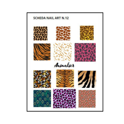 Scheda disegni nail art n.12