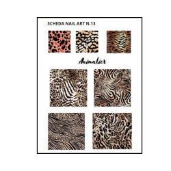 Scheda disegni nail art n.13