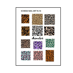 Scheda disegni nail art n.14