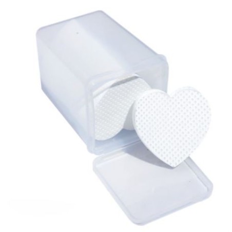 Pads a cuore colorati 200pz