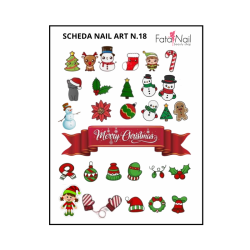 Scheda Nail Art Natale n.18 - Disegni Festivi Facili |...