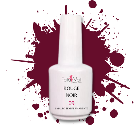 Smalto Semipermanente Fatanail 09 Rouge Noir