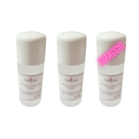 3X2 Acrygel Solution 100mlX3 - Liquido Modellante per Unghie Paghi 2 | FataNail
