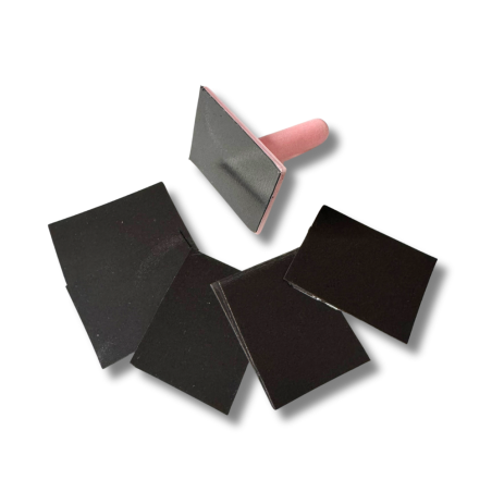 2 Timbri Supporto Calamitate + 10 Calamite Nail Stikers Art