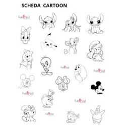 Water Stickers Nail Art Fai da Te -Scheda Cartoon Fatanail