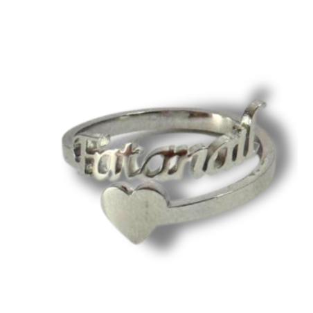 Anello Regolabile con Scritta Fatanail