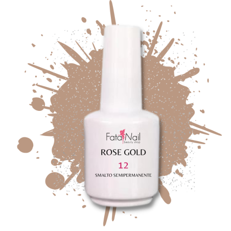 Smalto Semipermanente Fatanail 12 Rose Gold