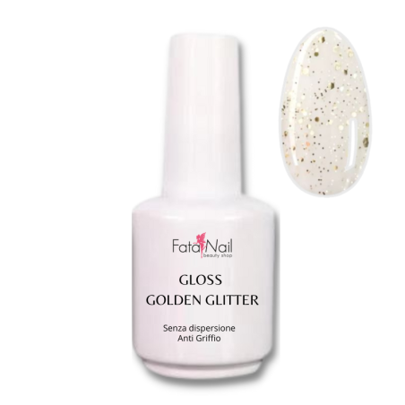 Gloss Golden Glitter 13g "Effetto Guscio"Senza Dispersione Extra Lucido