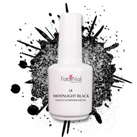 Smalto Semipermanente Fatanail 18 Moonlight Black