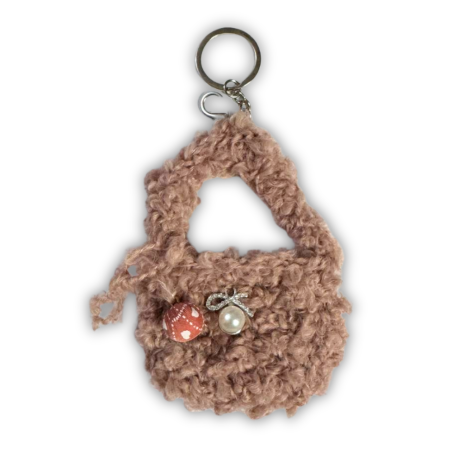 Portachiavi Miniatura Borsa Dolly Interamente Fatta a Mano Fatanail b11
