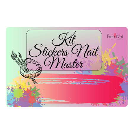 Kit Stickers Nail Master "Corso Gratuito " Tovaglietta in Omaggio