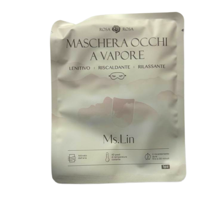 Maschera Occhi a Vapore alla Rosa – Rilassante e Profumata (1pz)