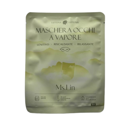 Maschera Occhi a Vapore alla Luteina – Lenitiva e Autoriscaldante (1pz)