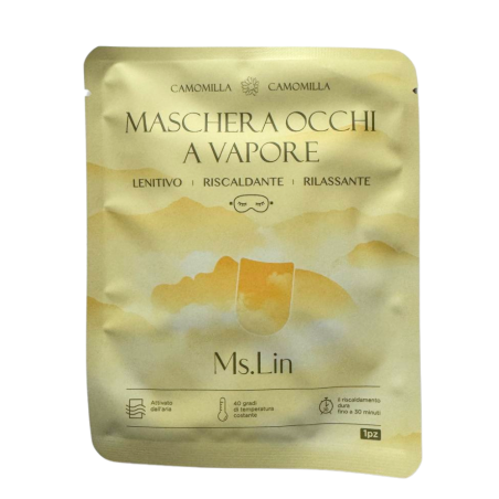 5 Maschera Occhi a Vapore alla Camomilla – Monouso (1pz)