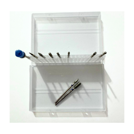 Set 10 Punte Fresa Cuticole Professionali