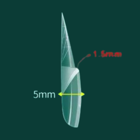 Dual Form Con Muretto in Rilievo Stiletto  150 Dual Per Unghie Nails