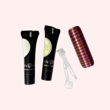 Kit Paint Nail Art French - 2 Gel Paint con 2 Pennelli Liner