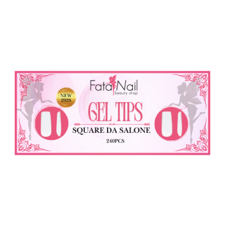 Gel Tips Square da Salone 240pz Fatanail