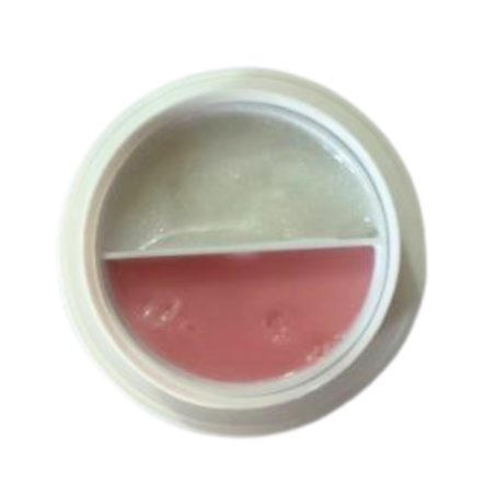 DOUBLEACRY Babyboomer Hard – Acrygel Bifasico 2-in-1 Rosa Latte & Bianco Perlato Glitter (30g)