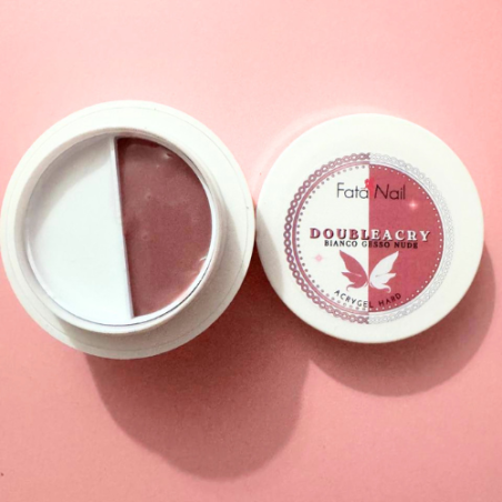 DOUBLEACRY Bianco gesso e Nude – Acrygel Bifasico 2-in-1  (30g)