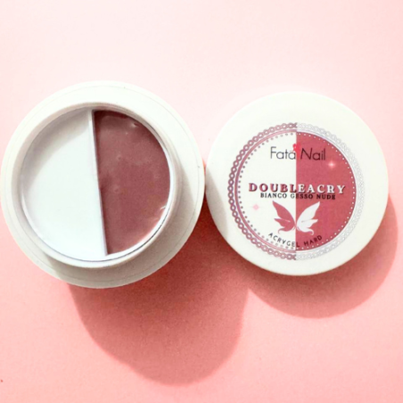 DOUBLEACRY Bianco gesso e Nude – Acrygel Bifasico 2-in-1  (30g)