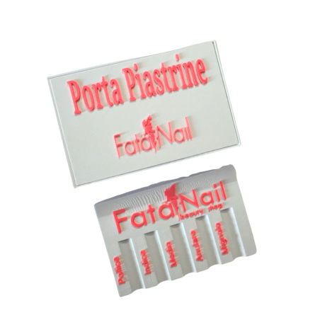 Kit Porta Piastrine Bianco Con 2 Piastrine Dual Form FataNail