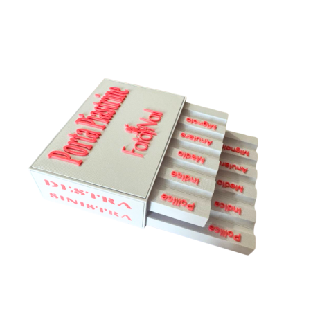 Kit Porta Piastrine Bianco Con 2 Piastrine Dual Form FataNail