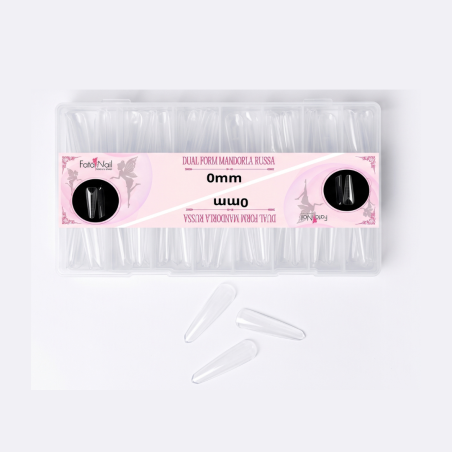 Dual Form Mandorla Russa 0 mm 150pz - Versatilità per Gel e Acrygel | FataNail