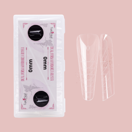 Dual Form Mandorla Russa 0 mm 150pz - Versatilità per Gel e Acrygel | FataNail