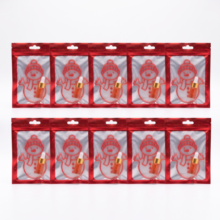 10 Olio Per Cuticole 2ml Frutti Misti Card Pupazzo Idea Regalo Natale per le tue Clienti