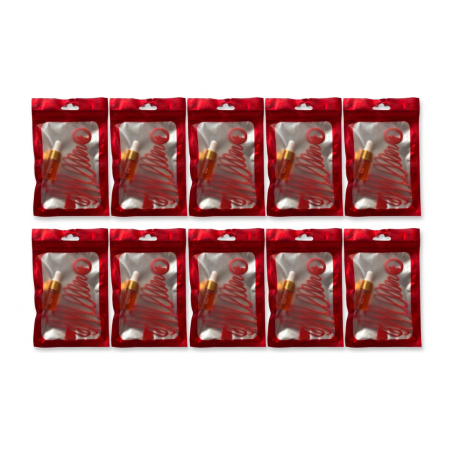 10 Olio Per Cuticole 2ml Frutti Misti Card Albero Idea Regalo Natale per le tue Clienti
