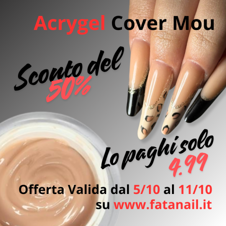 Acrygel Cover Mou 15g Barattolo nero - Offerta valida fino al 11/10