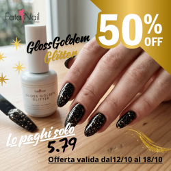 Gloss Golden Glitter 13g "Effetto Guscio"Senza...