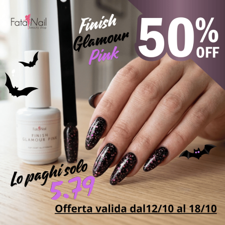 Finish Glamour Pink 13g "Effetto Guscio"Senza Dispersione Extra Lucido Offerta fino al 18/10